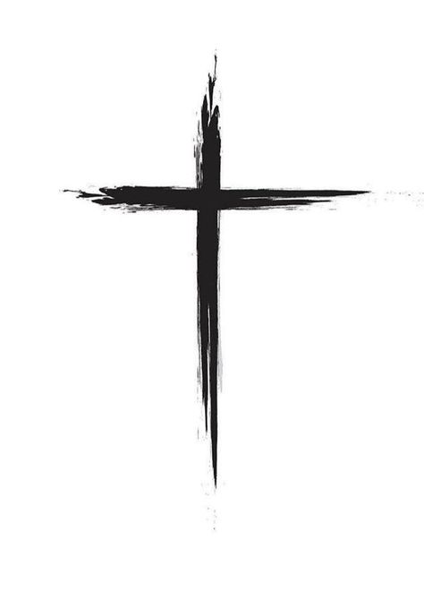 Christian Cross Tattoos, Crucifix Tattoo, Cruz Tattoo, Grunge Cross, Simple Cross Tattoo, Small Cross Tattoo, Cross Icon, Origami Tattoo, Simple Tattoos For Guys