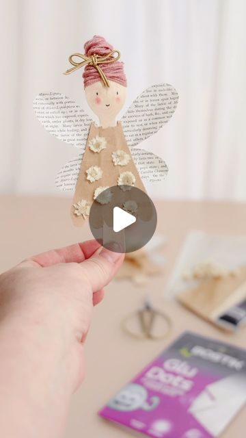 16K likes, 286 comments - mummy_and_my_three am May 5, 2024: "Ad. Crafting super cute fairies with the help of @bostikuk 🌼
 
I love how simple these little fairies are to make.
We used a wooden teaspoon, wool, decorative paper, brown paper bags, Bostik All Purpose glue, Bostik Glu Dots and pressed flowers. 
 
▪️ First wrap wool around the top of the spoon securing it with Glu Dots, then draw on a face. 
▪️ Mark out a dress shape on a paper bag and cut it out.
▪️ Put the handle of the spoon thro Wooden Spoon Angels, Spoon Angel Craft, Spring Crafts To Sell, Wooden Teaspoon, Fairy Diy Crafts, Cute Fairies, Angel Diy, Dress Piece, Wooden Spoon Crafts