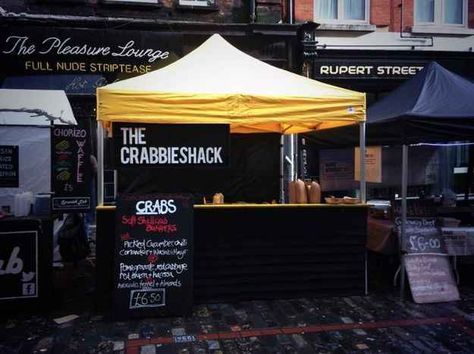 Crabbieshack | 20 Splendid Street Food Vendors To Check Out In London Street Food Booth Design, Streetfood Stall Design, Thai Street Food Stall Design, Japan Street Food Stall, Street Food Stall, Raclette Machine, Crab Burger, Food Stall Design, Expo Stand