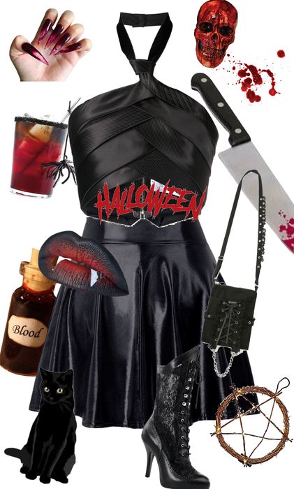 Vampire witch Outfit | ShopLook Vampire Witch, Villain Outfits, Diy Costume, Cute Themes, Witch Outfit, Halloween 2023, Outfit Shoplook, Inspired Outfits, Diy Costumes