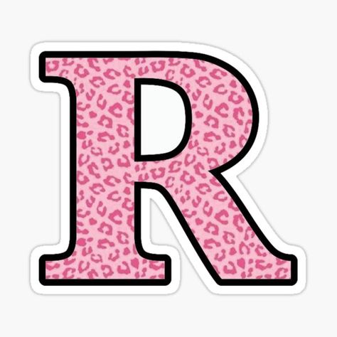 R Aesthetic Letter, R Wallpaper Letter Cute, Cheap Pink Letter Print Transfers, R Sticker, Animal Print Letters Printable, Glitter Letters Pink, Preppy Aesthetic Wallpaper, Leopard Print Alphabet Letters, Pattern Board