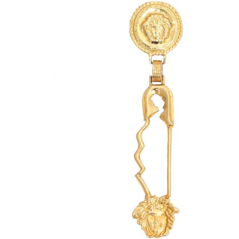 Versace Jewellery, Versace Safety Pin, Versace Earrings, Safety Pin Jewelry, Large Safety Pin, Pin Earrings, Safety Pin Earrings, Versace Jewelry, Pin Jewelry