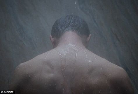 A scene in which Spector takes a shower had fans hot under the collar after last night's episode Muscular Shoulders, Men In Shower, Man Shower, Filmmaking Cinematography, Bbc Drama, Irish Actors, Shower Inspiration, Have A Shower, Christian Grey