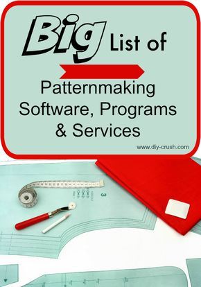 Big List of Patternmaking Software Programs and Services | DIY Crush Pattern Drafting Tutorials For Beginners, Pattern Drafting Tutorials, 3d Fashion, Beginner Sewing Projects Easy, Paper Printable, Pattern Drafting, Sewing Projects For Beginners, Sewing Pattern Design, Sewing Tools