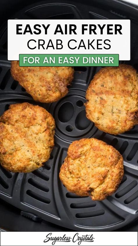 Discover the crab cakes recipe best air fryer version that’s packed with flavor and crunch! These breaded crab cakes air fryer are easy to make and perfect for appetizers or a light dinner. Find out how long do you cook crab cakes in air fryer for that golden, crispy finish without the guilt of frying. Crab Cakes In Air Fryer, Crab Cakes Air Fryer, Crab Balls Recipe, Crab Cakes Recipe Best, Air Fryer Crab Cakes, Air Fryer Crab, Simple Appetizers, Crab Cakes Recipe, Dinner Recipes Healthy Family