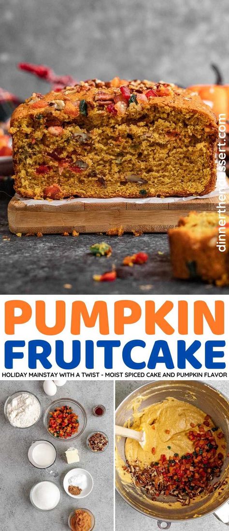 Pumpkin Loaf Cake Recipes, Cake With Pumpkin Puree, Puree Pumpkin, Pumpkin Fruit, Holiday Baking List, Citrus Cake, Spiced Fruit, Holiday Cake, Fruit Cakes