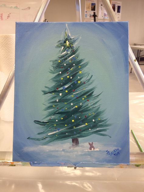 Colorful Christmas, acrylic Diy Christmas Canvas, Starověký Egypt, Christmas Tree Canvas, Diy Christmas Paintings, Christmas Canvas Art, Christmas Paintings On Canvas, Christmas Tree Painting, Holiday Painting, Easy Canvas Painting