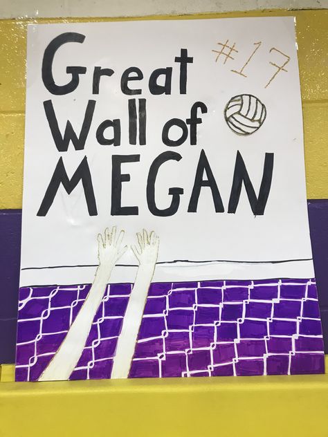 Middle Blocker Volleyball Poster, Game Day Posters Volleyball, Volleyball Poster Ideas For Players, Volleyball Senior Night Posters, Volleyball Poster Ideas, Volleyball Signs, Night Volleyball, Volleyball Poster, Volleyball Senior Night