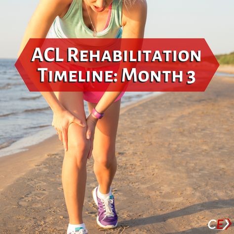 ACL Rehabilitation Timeline: Month Three - Competitive Edge Acl Recovery Timeline, Medial Knee Pain, Manual Muscle Testing, Acl Rehab, Acl Reconstruction Surgery, Knee Surgery Recovery, Acl Recovery, Sports Physical Therapy, Acl Surgery