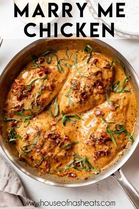 Sundried Tomato Cream Sauce, Stove Top Chicken, Marry Me Chicken Recipe, Tomato Cream Sauce, Marry Me Chicken, Sundried Tomato, Tuscan Chicken, Basil Leaves, Juicy Chicken