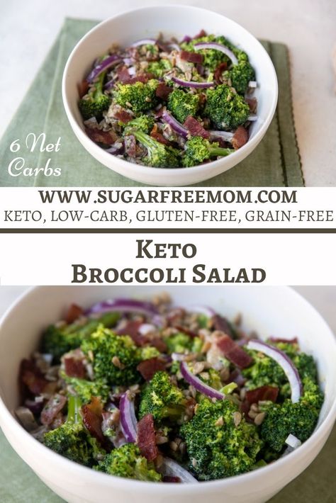 Broccoli Salad Low Carb, Atkins Meals, September Meals, Broccoli Salads, Low Carb Broccoli Salad, Low Carb Dairy Free, Keto Broccoli Salad, Salad Low Carb, Best Broccoli Salad Recipe