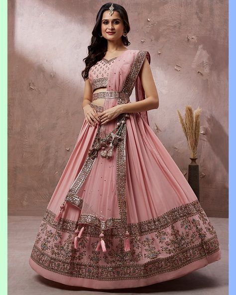 Keeping it classy with a touch of sassy in my Lehenga 💅🔥 COMMENT TO BUY NOW 🛒 👉We Provide Free Worldwide Shipping ✈️🌍 👉We Provide Fully Stitched Outfits as per Your Measurements 👌 👉Exclusive Discount On Every Products 🛍 👉💯% Quality Assured Product with Pocket Friendly Price ✔️ 👉💯% Original & Easy Returns 👌 ⭐️ For More Information Comment More Detail 👉 Feel Free To Contact Us On Whats App 📱 +1(646)8147098 . . . . . #lehenga #usa #lehengacholi #bridallehenga #anarkali #wedding #love #canada ... Dusty Pink Lehenga, Anarkali Wedding, Pleated Lehenga, Pink Lehenga, Silk Lehenga, Keep It Classy, Net Dupatta, Whats App, Bridal Lehenga