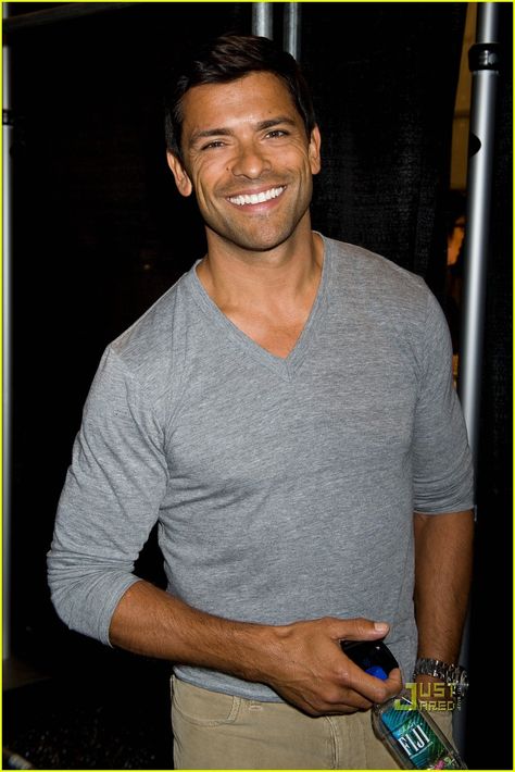 Mark Consuelos is what my future husband is going to look like. Yep. Marc Consuelos, Leigh Lezark, Katrina Bowden, Mark Consuelos, Maggie Grace, Men Are Men, Smiling Man, Christian Siriano, Just Jared