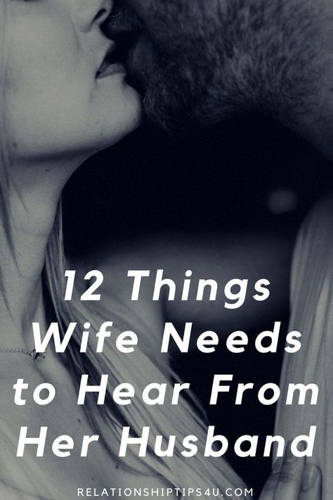 12 things wife needs to hear from her husband. #husband #relationships #RelationshipAdvice #Relationshiptips #marriagebed #staymarried #personalgrowth #marriage #marriageequality #wifelife #infidelity #marriagegoals #spouse #wife #cheating Marriage difficulties, marriage humor, marriage rut, marriage, marriage separation, marriage counseling, marriage intimacy, marriage ecards, loveless marriage, difficult marriage, your marriage, marriage stuff, perfect marriage, better marriage. Separation Marriage, Difficult Marriage, Marriage Intimacy, Better Marriage, Loveless Marriage, Intimacy In Marriage, Love Your Wife, Marriage Help, Best Marriage Advice