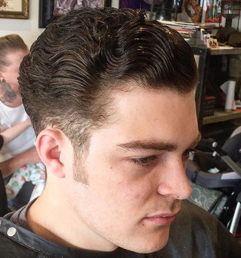 Curly+Slicked+Back+Hairstyle Vintage Curly Hairstyles Men, Slicked Back Curly Hair, Curly Hairstyles Slick, Curly Hairstyles Slick Back, Slick Back Curly Hair, Curly Slick Back, Hairstyles Slick Back, Hairstyles Slick, Slicked Back Hairstyle