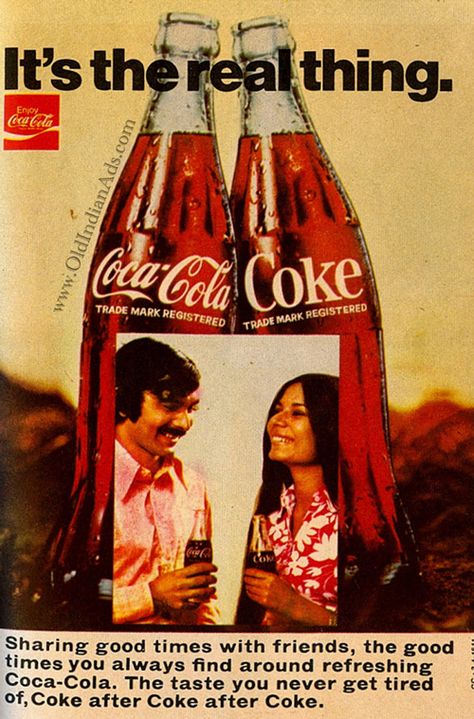 I-8 Indian Retro, Coke Ad, Coca Cola Ad, Bollywood Posters, Vintage Advertising Posters, Vintage India, Old Advertisements, Retro Ads, Coca Cola Bottle