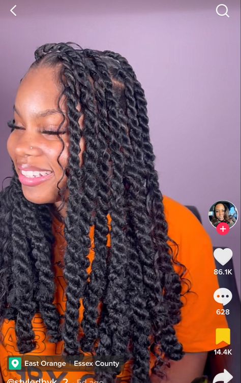 16 Inch Marley Twist, Marley Twists Bob, Bohemian Cuban Twist, Boho Marley Twists Black Women, Jumbo Marley Twist Hairstyles, Jumbo Island Twist, Jumbo Boho Twists, Large Marley Twists, Boho Marley Twists