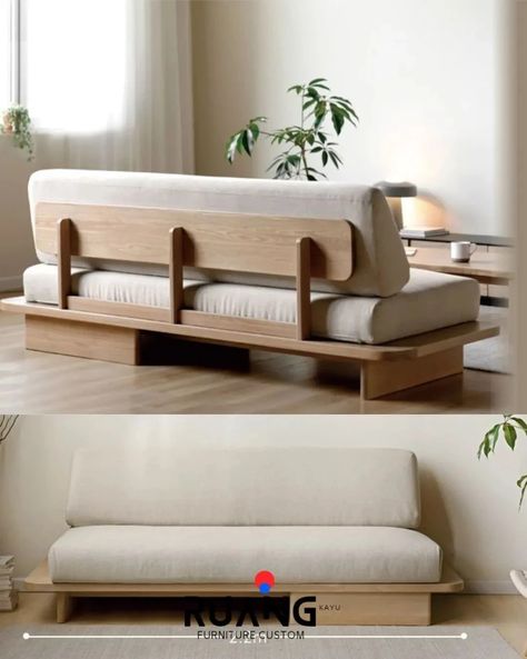 Japan Sofa Design, Two Side Sofa, Japanese Furniture Modern, Minimalist Couch, Sofa For Small Spaces, Modern Couches, Island Kitchen Remodel, Kitchen Remodel Ideas With Island, Kitchen Remodel Paint