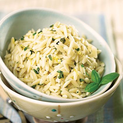 Basil Orzo, Parmesan Orzo, Side Dishes For Ham, Hearty Lunch, Orzo Recipes, Basil Recipes, Pasta Sides, Parmesan Recipes, Lemon Basil