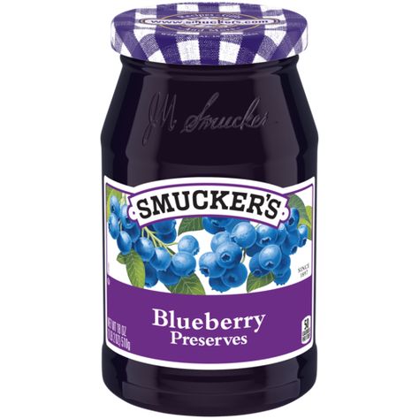 Cherry Preserves | Smucker's® Seedless Blackberry Jam, Blueberry Preserves, Making Peanut Butter, Cherry Preserves, Grape Jam, America Food, Peanut Butter Sandwich, Blackberry Jam, Raspberry Fruit