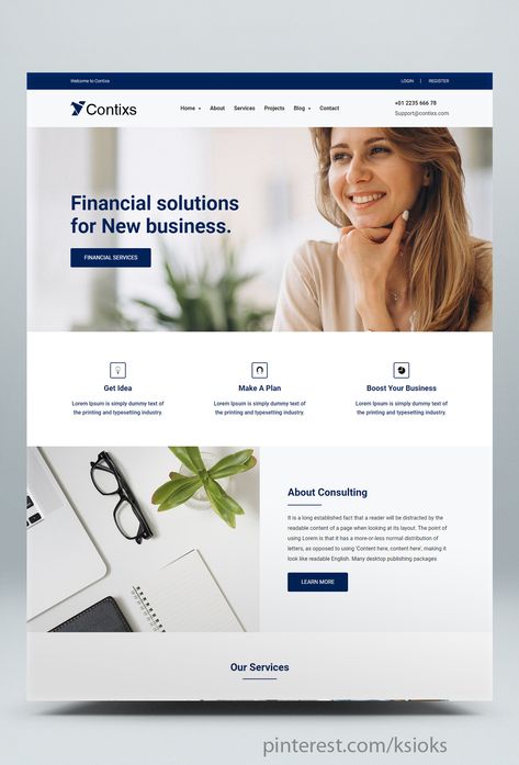 Business Consulting HTML Website Template Cpa Website Design, Consultant Website Design Inspiration, Marketing Consultant Website, Professional Website Design Inspiration, Consultancy Website Design, Accountant Website, Finance Website Design, Consulting Website Design, Business Website Layout