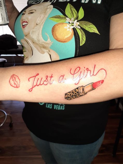 No Doubt Tattoo, Girl Tattoo, No Doubt, Just A Girl, Tattoos And Piercings, Girl Tattoos, Jesus Fish Tattoo, Galaxy Phone, A Girl