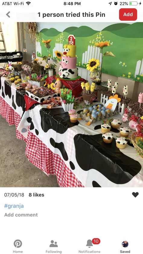 Farm Theme Snack Table, Ranch Party Theme Farm Birthday, Farm Animal Party Table Decor, Farm Theme Candy Table, Candy Table Farm Theme, Farm Birthday Cake Table, Farm Themed Dessert Table, Farm Theme Dessert Table, Farm Party Desserts