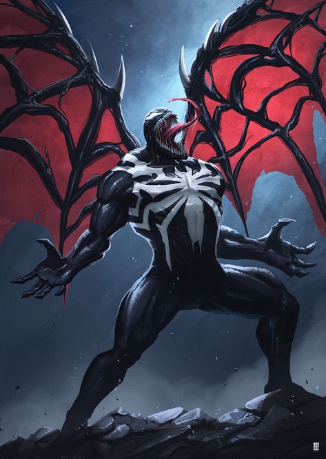 ArtStation - Venom - PS5 Spider-man, Jackson Caspersz Venom Pictures, Spider Venom, All Spiderman, Symbiotes Marvel, Venom Art, Venom Comics, Spiderman 2, Marvel Superheroes Art, Marvel Venom