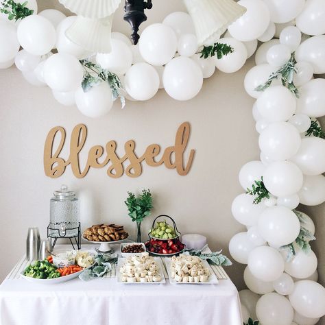 506 Followers, 297 Following, 257 Posts - See Instagram photos and videos from ASHLEY MECHAM (@ashleynicolmecham) Baby Blessing Party, Blessing Party, Baby Dedication Party, Baby Dedication Gifts, Baptism Party Decorations, Dedication Ideas, Baby Boy Baptism, Baby Blessing, Baby Dedication