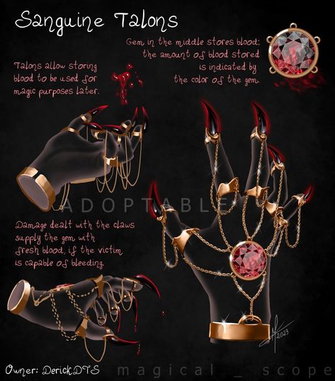 Blood Magic, Pretty Knives, Fantasy Props, Magic Design, Cool Swords, Dungeons And Dragons Homebrew, Fantasy Concept Art, 판타지 아트, Fantasy Jewelry