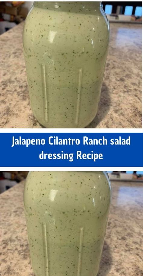 Elevate your salad experience with the Jalapeño Cilantro Ranch Salad Dressing—a harmonious blend of cool ranch, zesty jalapeños, and fresh cilantro. This dressing adds a bold kick to your greens, transforming a simple salad into a flavor-packed sensation. Whether drizzled over crisp veggies, grilled chicken, or used as a dipping sauce, this spicy concoction promises to tantalize your taste buds with every bite. Jalepeno Ranch Dressing, Ranch Salad Dressing Recipes, Cilantro Ranch Dressing, Veggies Grilled, Cilantro Ranch, Jalapeno Ranch Dressing, Spicy Ranch Dressing, Ranch Dressing Dip, Cilantro Dressing