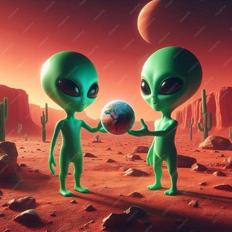 Premium Photo | A Gift From Beyond Aliens Discover World Planet Pictures, Alien Pictures, Aliens Funny, Cute Alien, Alien Planet, Alien Art, Aliens, Old Pictures, High Quality Images