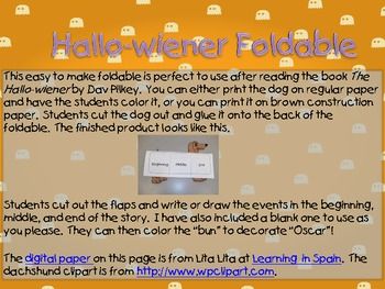 Hallo-wiener Foldable Activity {FREEBIE} Halloween Lesson, Halloween Week, Halloween Activities, Read Aloud, Teacher Store, Children's Books, Educational Resources, Classroom Ideas, Teacher Pay Teachers