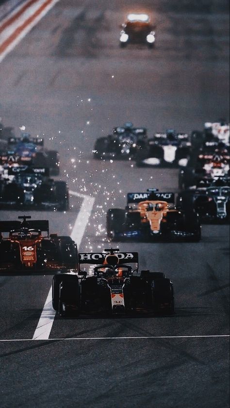 asphalt, car, formula 1, auto racing, championship, competition, race, track, vehicle, action, industry, many, road, production, city, flame, airplane, landscape, police Aesthetic F1 Pics, Night Race Aesthetic, Formula One Aesthetic Wallpaper, Formula 1 Nail Art, F1 Sparks, Formula 1 Nails, F1 Photography, Aesthetic Formula 1, Race Aesthetic