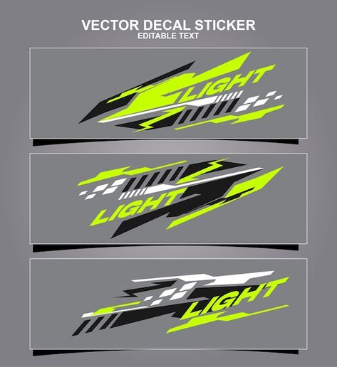 Vector decal sticker race sport design l... | Premium Vector #Freepik #vector #background-sports #decal #car-graphics #sporty Bike Stickers Design Ideas, Car Graphics Decals, Car Vinyl Graphics, Racing Stickers, Car Sticker Design, Bike Stickers, Racing Car Design, Sport Design, Sport Illustration