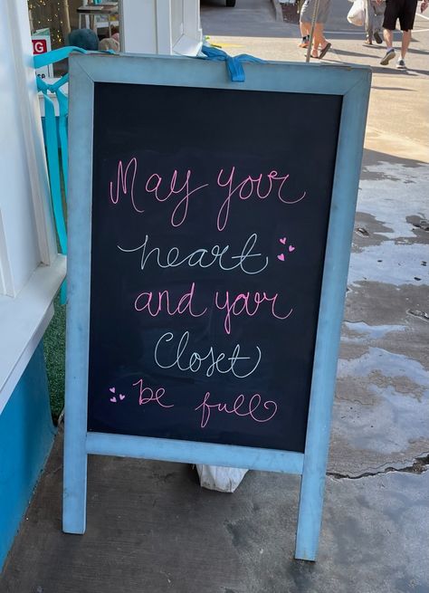 Boutique Sidewalk Signs, Chalkboard Signs Business, Store Sign Ideas, Boutique Chalkboard Signs, Boutique Signs Ideas Store Fronts, Chalk Art Coffee, Business Chalkboard, Boutique Signs, Boutique Trailer