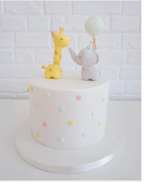 Peace Of Cake, Baby Shower Cakes Neutral, Baby Elephant Cake, Cake Easter, Baby Boy Birthday Cake, Baby First Birthday Cake, Elephant Cakes, 1st Birthday Cakes