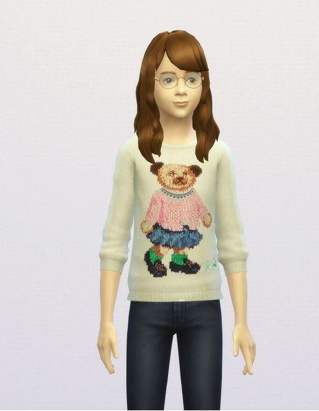 Rusty Nail: Sweater for girls • Sims 4 Downloads Sims 4 Cc Kids Clothing, Rusty Nail, David Sims, Sims 4 Cc Skin, Sims 4 Downloads, Sims 4 Update, Sims 4 Cc Packs, Best Sims, Ralph Lauren Kids