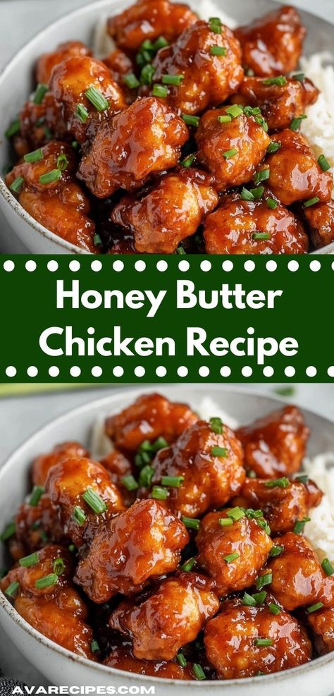 Discover a comforting meal that will impress! This Honey Butter Chicken recipe features a mouthwatering glaze that elevates any dinner occasion, making it a go-to option for family dinners or gatherings with friends. Easy Honey Butter, Honey Butter Chicken, Easy Chicken Dinner, Honey Glazed Chicken, Honey And Soy Sauce, Garlic Chicken Recipes, Butter Chicken Recipe, Chicken Breast Seasoning, Honey Garlic Chicken