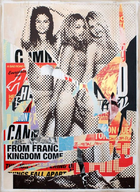 Charlie Anderson, Street Collage, Punk Collage, David Carson, Punk Poster, Arte Punk, Buy Original Art, British Artist, Emerging Artists