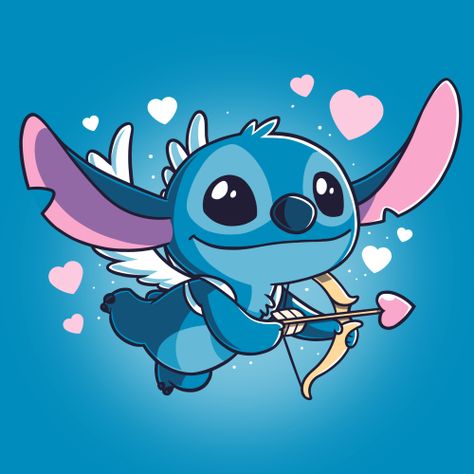 Stitch 626, Bisexual Wallpaper, Disney Canvas Paintings, Tee Turtle, Cupid Arrow, Angel Stitch, Stitch Drawings, Lilo And Stitch Quotes, Lilo And Stitch Drawings