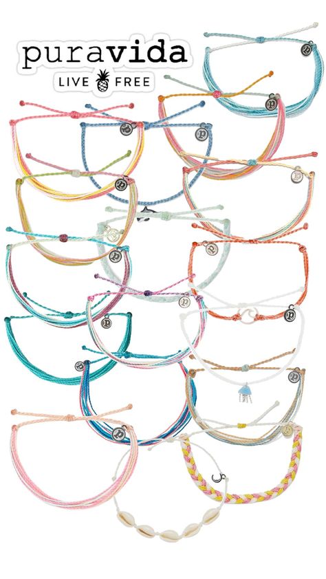 #wishlist #puravida Pura Vida Bracelets, Bracelet Kits, Live Free, Birthday List, Christmas List, Cool Stuff, Cute Outfits, Bracelet, Birthday