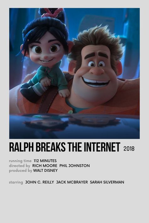 minimalist polaroid poster ralph breaks the internet Internet Poster, Minimalist Polaroid Poster, Ralph Breaks The Internet, Oliver And Company, Polaroid Poster, Disney Posters, Wreck It Ralph, Animation Movie, Movie Posters Minimalist