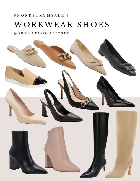 2022 Nordstrom Anniversary Sale Guide - Oh What A Sight To See Nordstrom Womens Shoes, Must Have Work Shoes For Women 2022, Workwear Shoes Women, Women’s Work Shoes 2023, Elegant Shoes For Women, Beautiful Shoes Classy, Classy Shoes Women, Shoe Essentials Women, Feminine Footwear