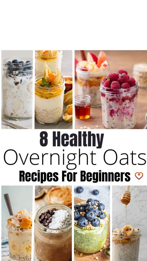 overnight oats Easy Overnight Oats Recipes, Oats In A Jar, Healthy Overnight Oats, Overnight Oats In A Jar, Best Overnight Oats Recipe, Overnight Oats Recipes, Chocolate Blueberry, Vegan Overnight Oats, Easy Overnight Oats