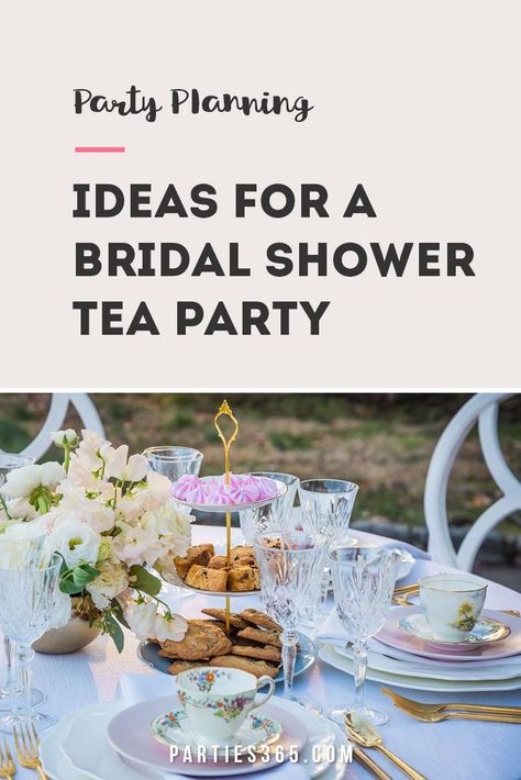 Tea Party Bridal Shower Decorations, Bridal Shower Tea Party Theme, Tea Party Wedding Shower, Tea Party Table Settings, Food Favors, Bridal Shower Tea Party, English Tea Party, Tea Party Table, Bridal Tea Party