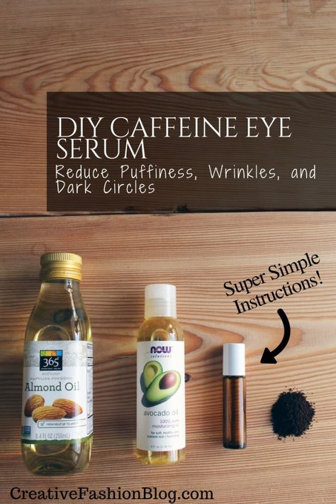 DIY Caffeine Eye Serum . An Organic Eye Cream Tutorial - Creative Fashion Blog Caffeine Eye Serum, Organic Eye Cream, Image Skincare, Eye Serum, Beauty Recipe, Diy Skin Care, Diy Skin, Homemade Skin Care, Homemade Beauty Products