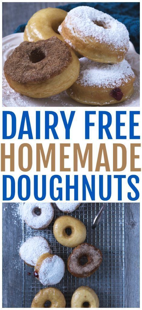 Diary Free Dessert, Easy Doughnut Recipe, Dairy Free Donuts, Homemade Doughnut Recipe, Dairy Free Deserts, Dairy Free Breakfast, Doughnut Recipe Easy, Dairy Free Recipes Easy, Easy Donuts