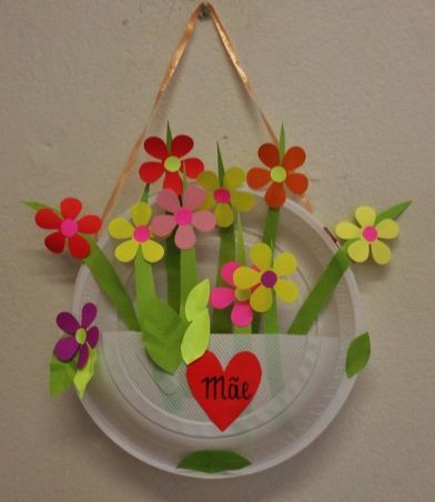 Diy – Velikonoce, Folding Origami, Mothers Day Crafts For Kids, Paper Plate Crafts, Paper Flower Bouquet, Plate Crafts, Childrens Crafts, Mothers Day Crafts, Paper Plate