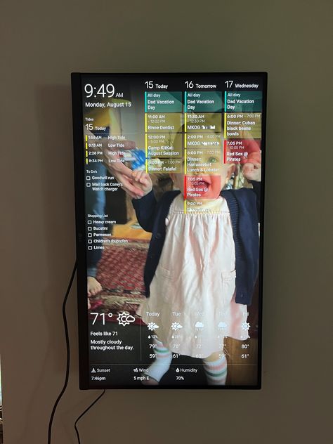 Why I Set Up a Family Dashboard Calendar To Do List, Home Command Center, Calendar Wall, Command Center, Weather Station, High Tide, Stick It Out, Red Sox, Wall Calendar